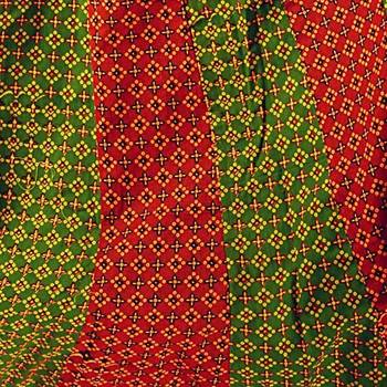 Rajasthani Red Green Fine Cotton Lehanga Skirt 4
