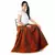 Jaipuri Ethnic Red Black Cotton Lehanga Skirt