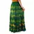 Bandhej Green N Yellow Exclusive Cotton Skirt