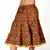 Rajasthani Brown And Yellow Cotton Short Skirt