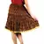 Rajasthani Brown And Yellow Cotton Short Skirt
