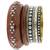 Handmade Fancy Shape Trendy Stylish Antique Gold Plated Wood Bangle Kada Set Of 4 Combo For Girls Women