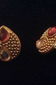 Rani Pink Adjustable AD Stone tear drop motif toe ring