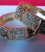 meenakari american diamond studded bangles size =2.8''