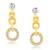 Ritzy Gold Plated Australian Diamond Pendant Set