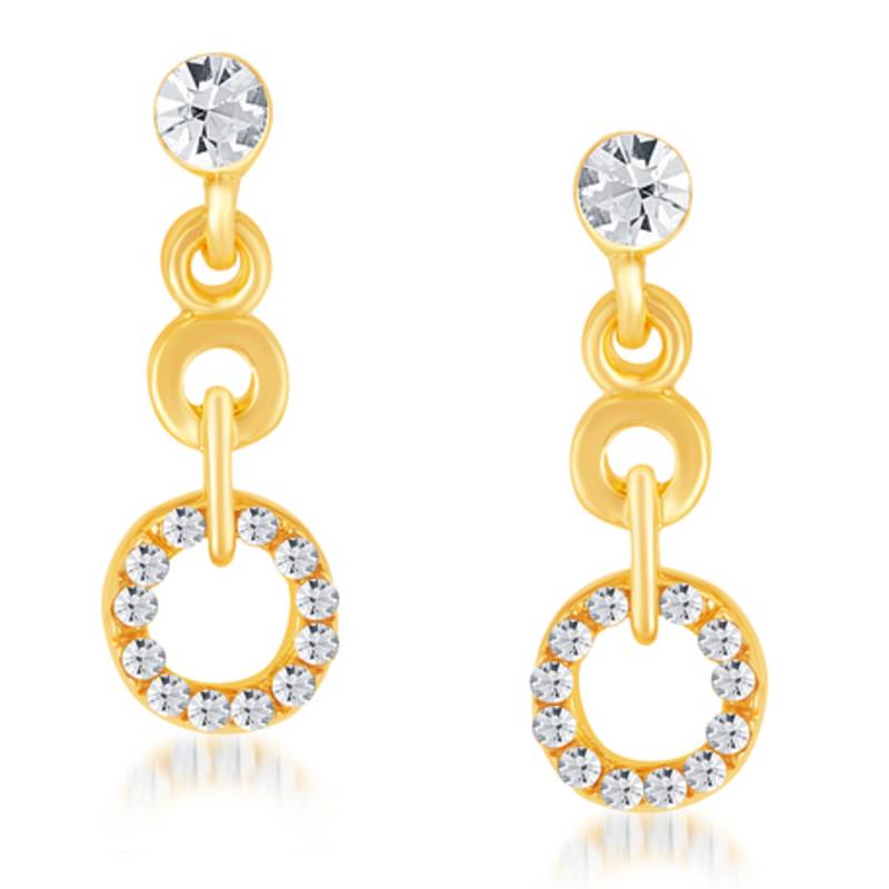 Ritzy Gold Plated Australian Diamond Pendant Set
