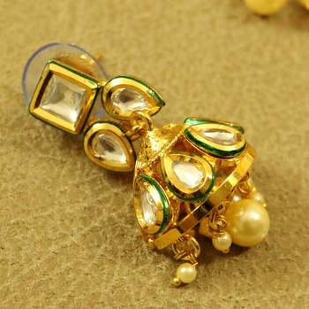 Kundan Meenakari Pearl Elegant Choker Neclace Set 3