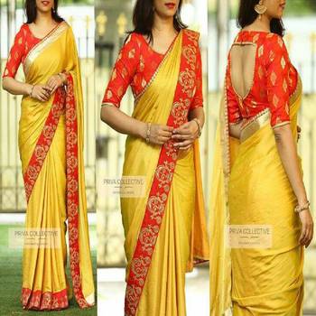 Green Printed Georgette Saree With Blouse 2