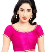 pink banglory lace unstitched blouse