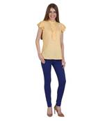 Royal blue lycra cotton jeggings