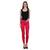 Magenta lycra cotton jeggings