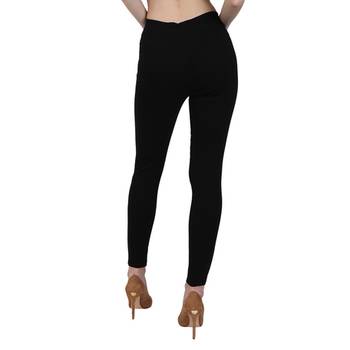 Black lycra cotton jeggings 5