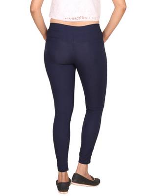 Navy blue lycra cotton jeggings 5