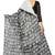 Black printed cotton silk saree with blouse