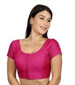 Pink Banglori Silk Woven stitched blouse