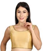 Gold Dupion Silk Woven stitched blouse
