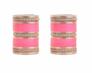 Lac Wedding Chura With Pearl Work By Leshya Rose 1