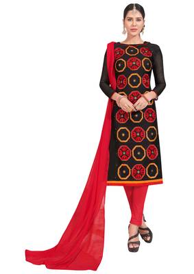 Black Embroidered Cotton Salwar 1