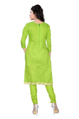 Green embroidered chanderi salwar 2