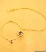 Beautiful Round Ruby Nose Ring