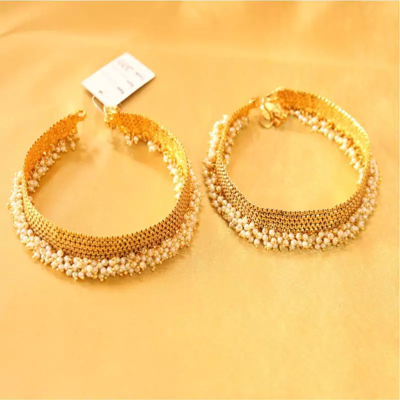 Beautiful Polki Anklet