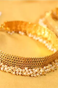 Beautiful Polki Anklet