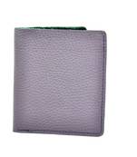 Alphaman "Purple Royalty Macho Brown" Organic Leather Dual Fold Border-Stitched Wallet