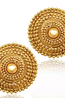 South Indian golden flower ethnic 