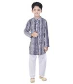 Multicolor printed cotton Kurta Pyjama For Boys