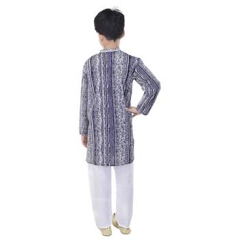 Multicolor printed cotton Kurta Pyjama For Boys 2