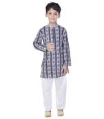 Multicolor printed cotton Kurta Pyjama For Boys