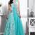 Unique Sky Blue Color Designer Long Gown Type Anarkali Suit