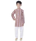 Multicolor printed cotton Kurta Pyjama For Boys