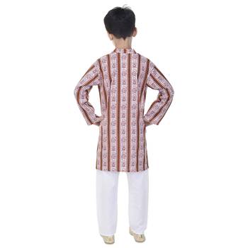 Multicolor printed cotton Kurta Pyjama For Boys 2