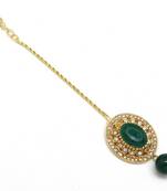 Sober Maang Tikka Decorated With Crystal