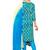 Sky blue printed cotton salwar