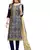 Dark blue embroidered cotton salwar