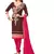 Brown Embroidered Cotton Salwar
