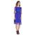Royal Blue Colored 3/4th Sleeves Pure Georgette Western Dresses