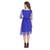 Royal Blue Colored 3/4th Sleeves Pure Georgette Western Dresses