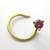0.08Cts Real Pink Diamond Nose Pin 18k Yellow Gold