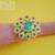 Aqua Blue CZ Adjustable Cocktail Ring