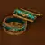 Silk Thread and Zircon Stone Embellished Designer Bangle Set