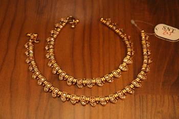 Polki Gold Look Elegant Anklets 1