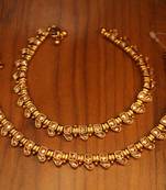 Polki Gold Look Elegant Anklets