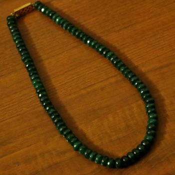 Green Onyx Single Line Necklace