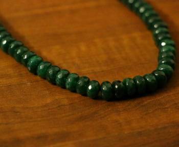 Green Onyx Single Line Necklace 4