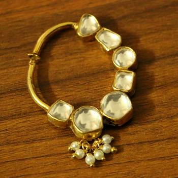 Uncut Kundan Polki Sonam Kapoor Nose Ring 1