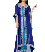Charming Deep Blue Salwar Kameez Style Kaftan