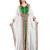 Contemporary Fancy Long Length White Moroccan Takchita Kaftan